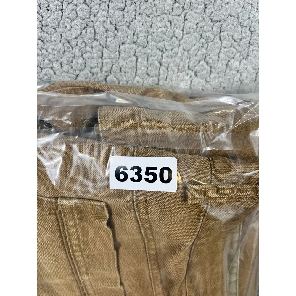 REI Mens 34 Brown Canvas Utility Shorts Organic Cotton Cargo Hiking 6350